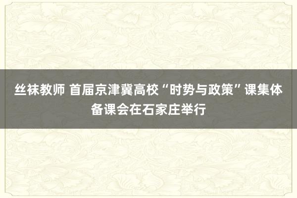 丝袜教师 首届京津冀高校“时势与政策”课集体备课会在石家庄举行