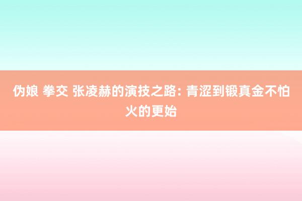 伪娘 拳交 张凌赫的演技之路: 青涩到锻真金不怕火的更始