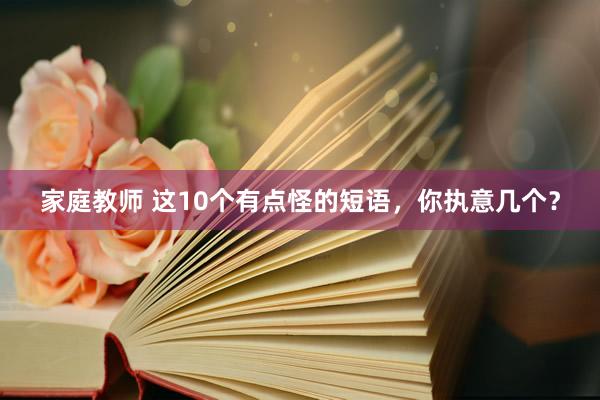 家庭教师 这10个有点怪的短语，你执意几个？